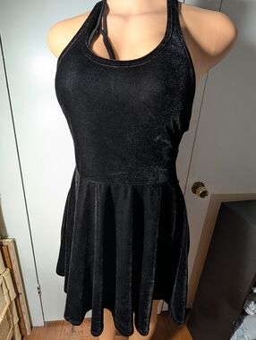 American Eagle Outfitters Black Sparkling Don't Ask Why Dress Size OS